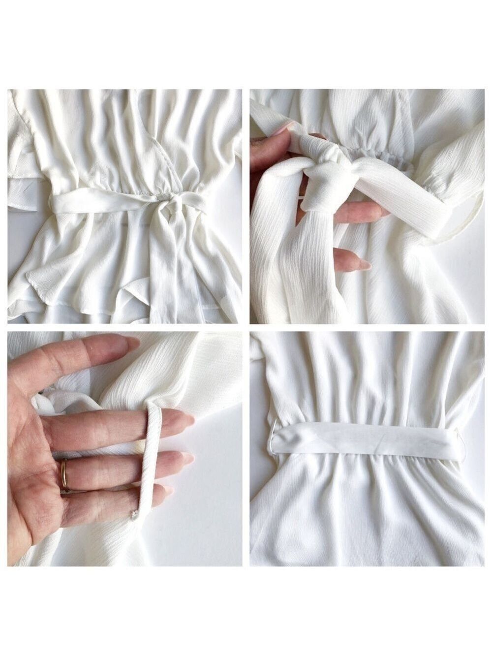 She + Sky Ruffle Wrap Top - Picture 6 of 9